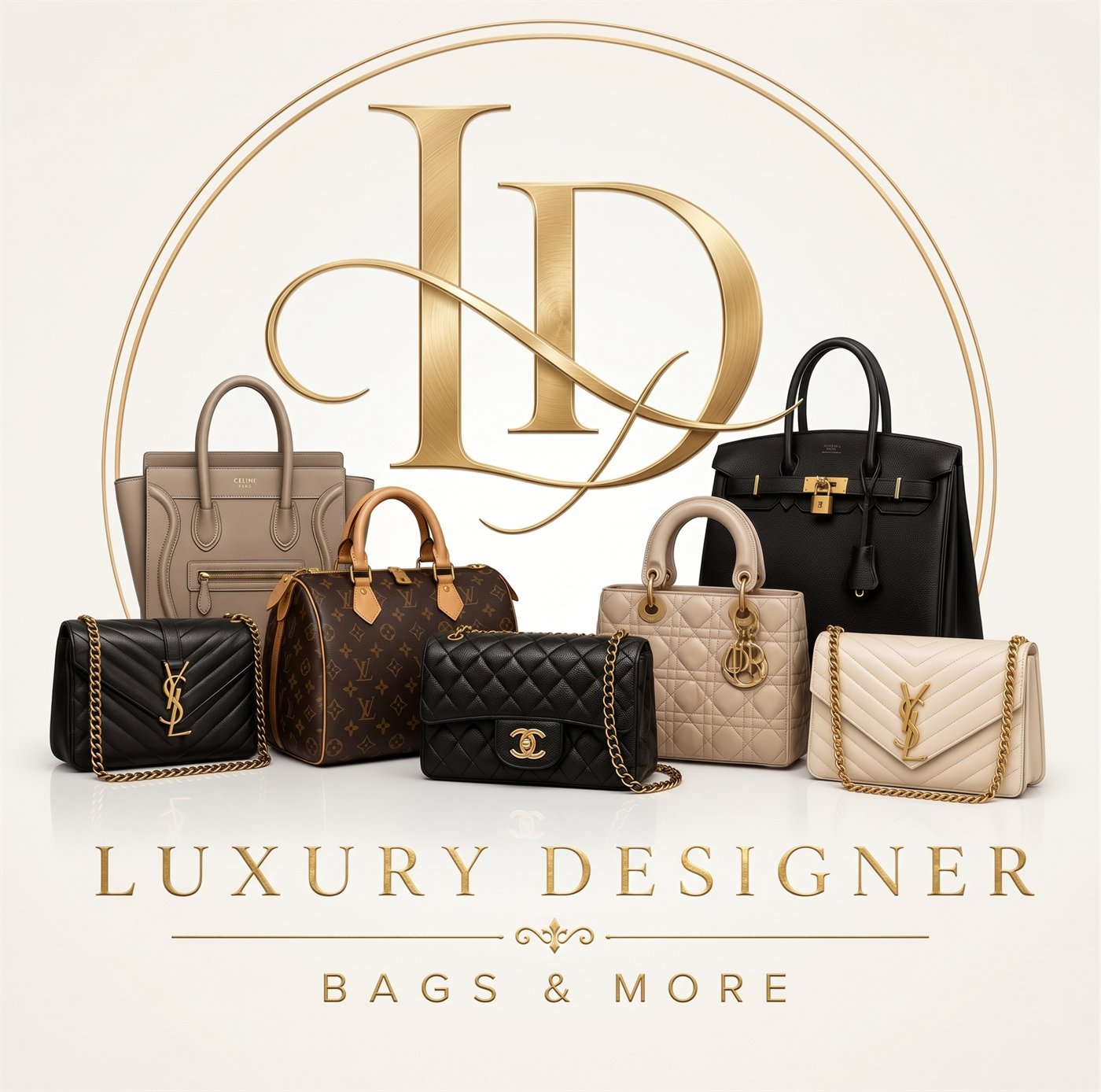 Collectie designer handtassen van Chanel, Louis Vuitton, Dior, Céline, Hermès en Saint Laurent bij Luxury Designer